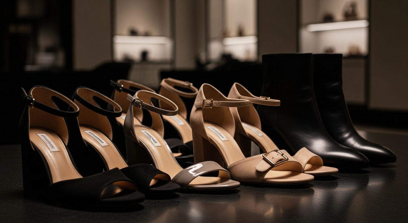 Zapatos y tacones elegantes